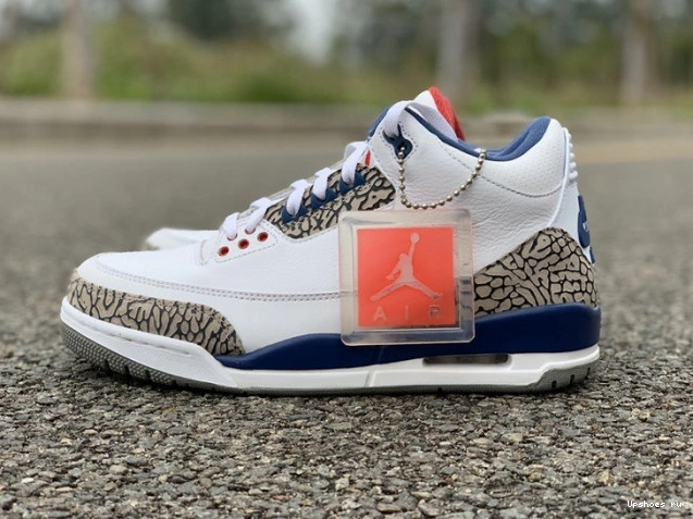 JORDAN LOOK 854262-106 BLUE AIR FIRST RETRO 3 NIKE TRUE AIR 0414